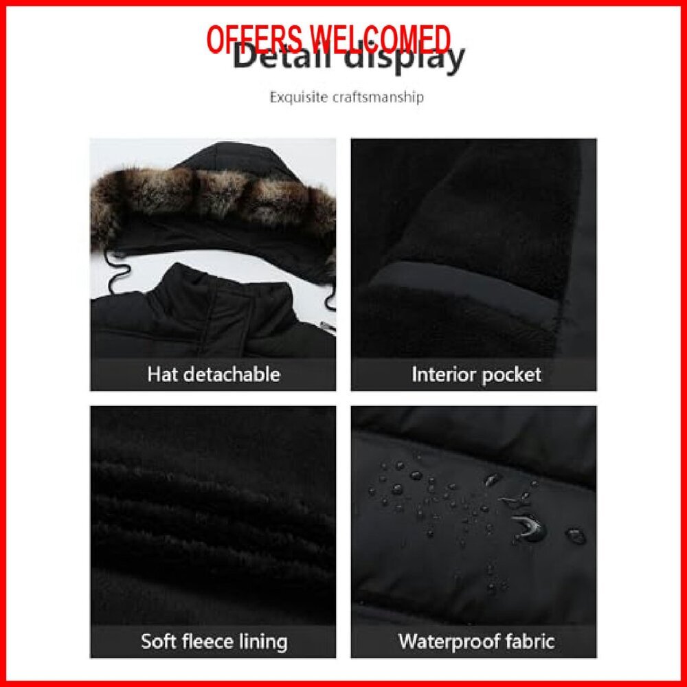 Plus Size Down Puffer Jacket Windproof Waterproof… - image 5